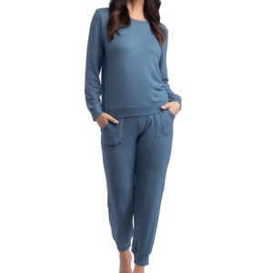 NWT Softies Dream Jersey Crew Neck Lounge Set XL